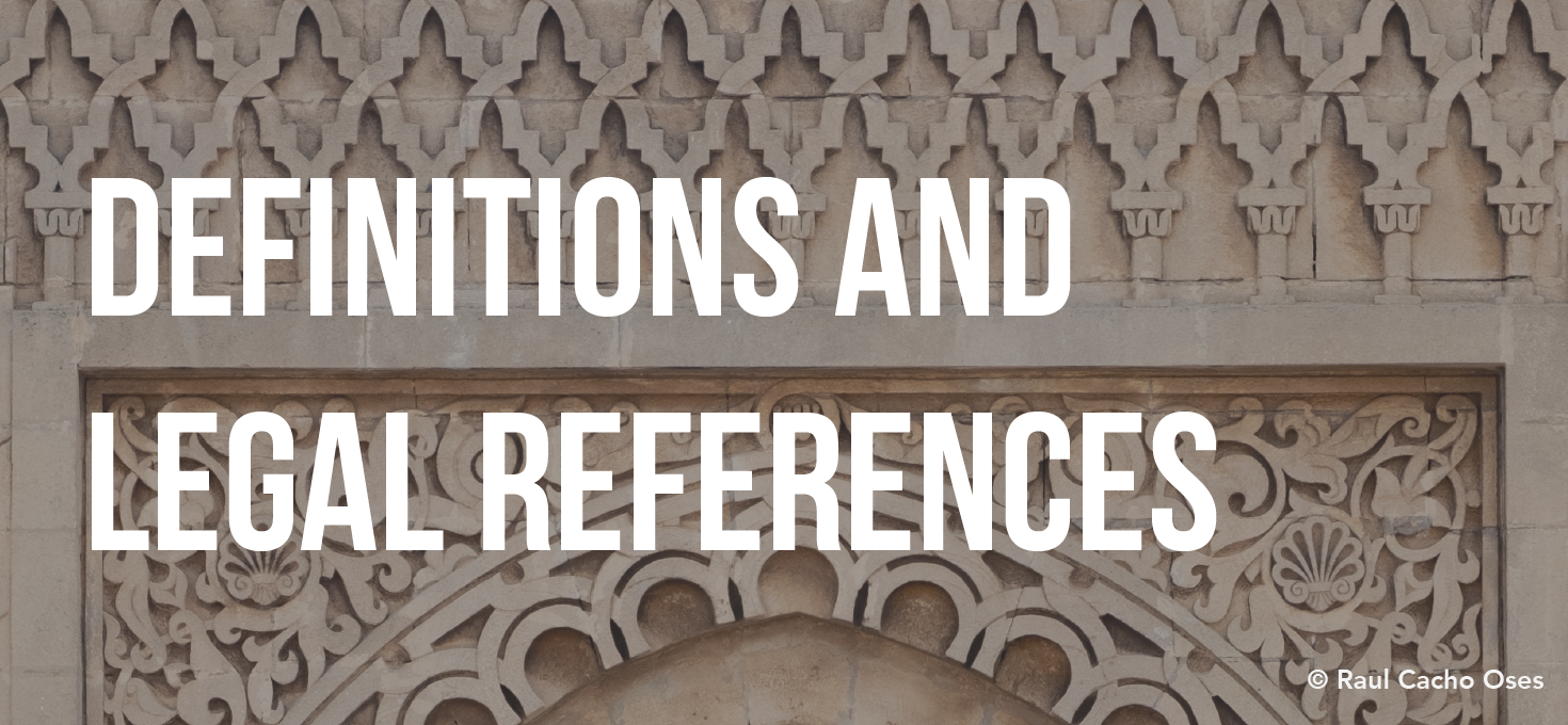 Definitions and Legal References